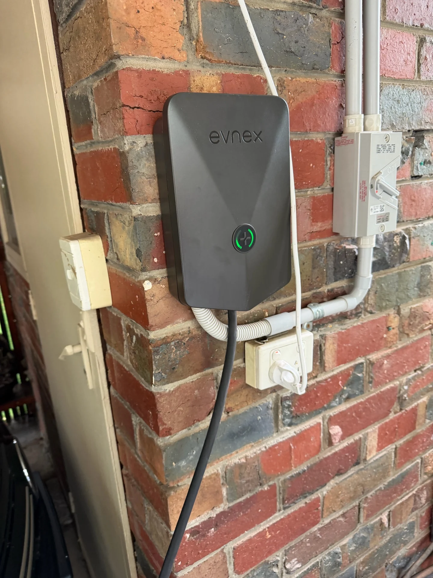 Evnex home charger installation by Voltra Electrical