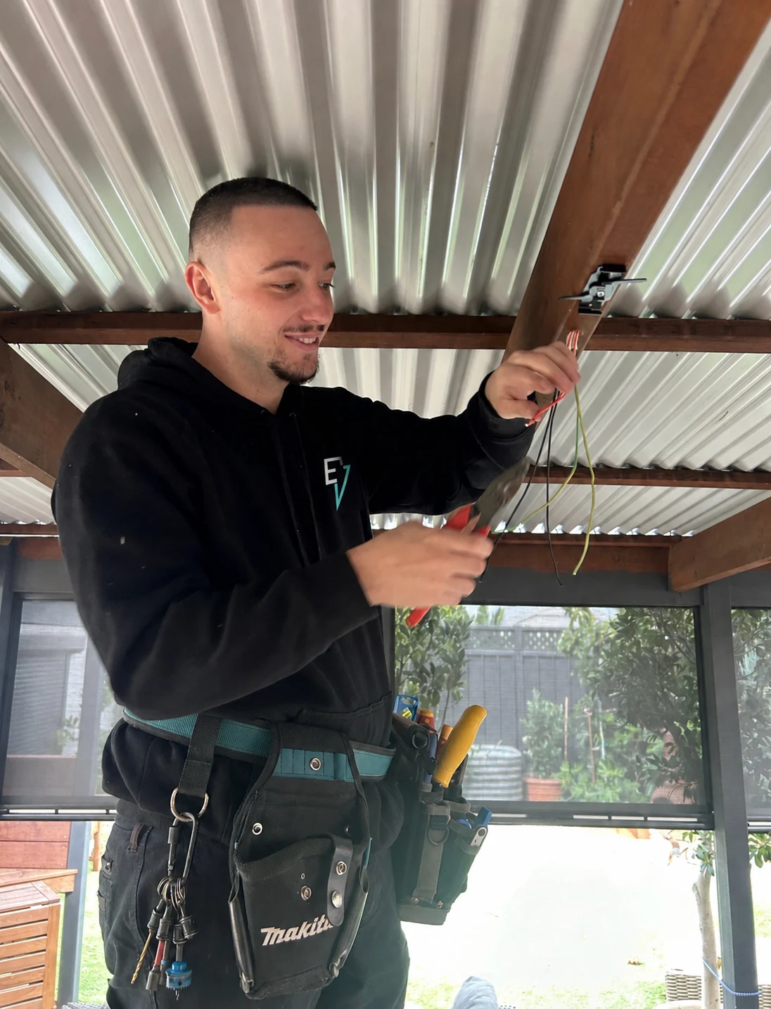 Outdoor lighting wiring — Colorbond alfresco — Lalor VIC