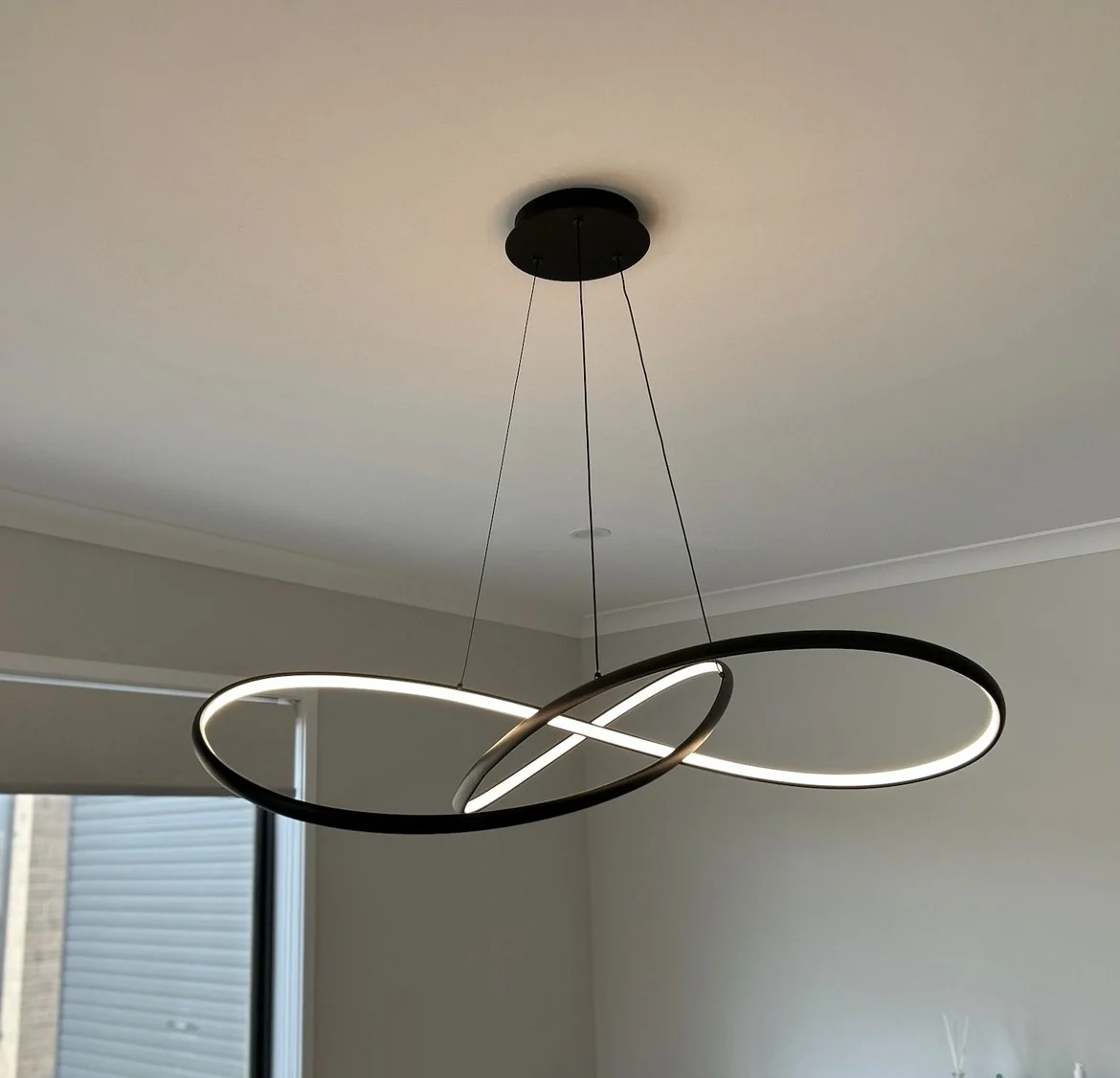 Designer pendant light installation — South Morang VIC